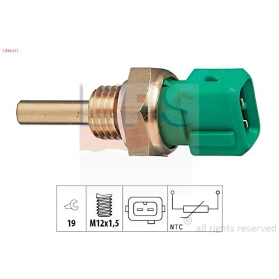 Imagem de EPS 1.830.211 Sensor da Temperatura do Líquido de Refrigeração Made in Italy OE Equivalent SUZUKI: SWIFT 2, TOYOTA: Celica V Coupe