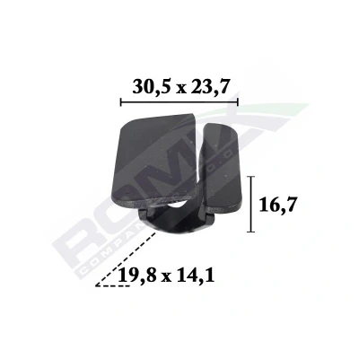 Imagem de ROMIX C70626 Grampo, friso FORD: Transit Connect V408 Van, Galaxy Mk1 MPV