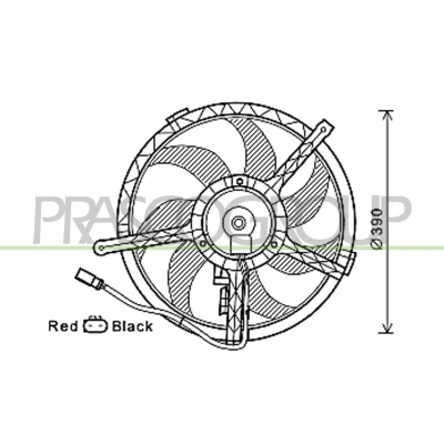 Imagem de PRASCO MN308F002 Ventilador de Radiador 390 187 MINI: Countryman