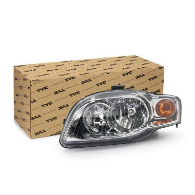 Imagem de TYC 20 0530 05 2 Farol Principal esquerda H7/H7 amarelo para circulação pela direita com motor elétrico AUDI: A4 B6/B7 Cabrio, B7 Sedan