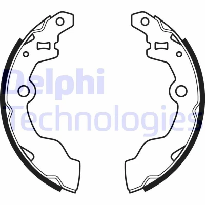 Imagem de Conjunto, sapatas de travão DELPHI LS2069