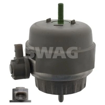 Imagem de SWAG 30 94 5082 Suporte, motor esquerda Apoio hidráulico com comando elétrico tampa protectora de salpicos 124 110 AUDI: A6 C6 Sedan, Avant