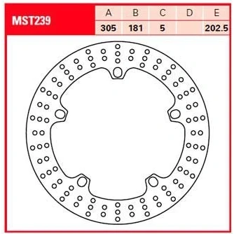 Imagem de TRW MST239 Disco de travão 305 5