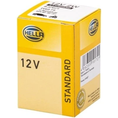 Imagem de HELLA 8GA 007 997 001 Lâmpada, quadro dos instrumentos 12 2 Lâmpada de casquilho B8.3d Halogéneo