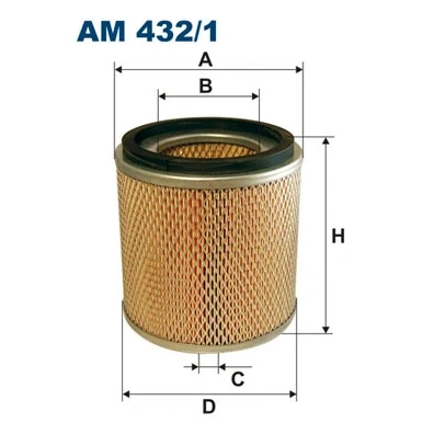Imagem de FILTRON AM 432/1 Filtro de ar 158 156 Cartucho filtrante