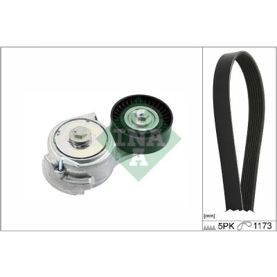 Imagem de INA 529 0478 10 Jogo de correias trapezoidais estriadas Verificar a rotação livre do alternador e, event., substit. ABARTH: 500C / 595C 695C Cabrio