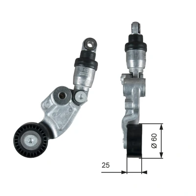 Imagem de GATES T39388 Polia Tensora FleetRunner Micro V Stretch Fit