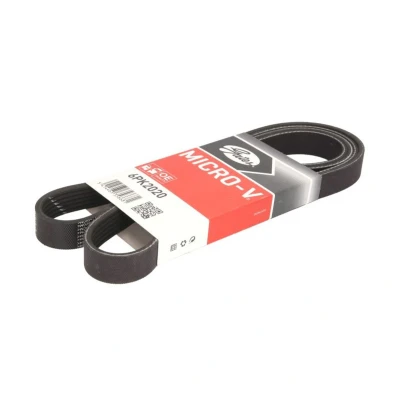 Imagem de GATES 6PK2020 Correia trapezoidal estriada 2020 6 Poliéster, EPDM (borracha de etileno propileno dieno) FleetRunner Micro V