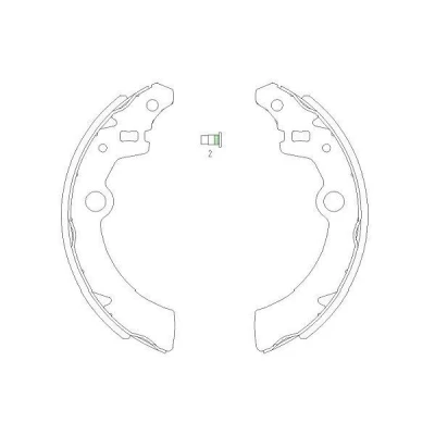 Imagem de KAVO PARTS KBS 8907 Maxilas de Travão 180 25 SUZUKI: Ignis I