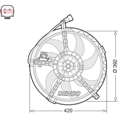 Imagem de DENSO DER05009 Ventilador de Radiador 12 MINI: Countryman
