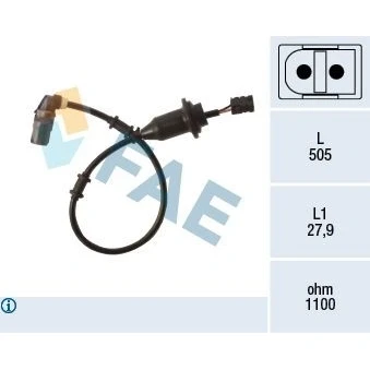 Imagem de FAE 78498 Sensor de ABS com cabo inductivo 2pólos 505mm MERCEDES BENZ: SLK