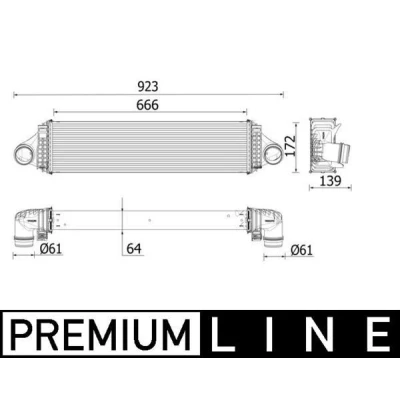 Imagem de MAHLE ORIGINAL CI 550 000P Intercooler
