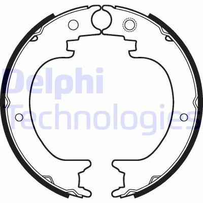 Imagem de Conjunto de sapatas travão, travão estacionamento DELPHI LS2121
