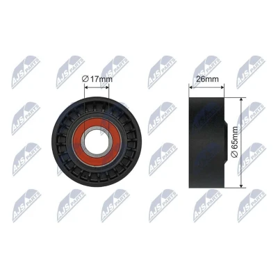 Imagem de NTY RNK ME 084 Polia Tensora MERCEDES BENZ: Classe E Sedan, T modell, C modell