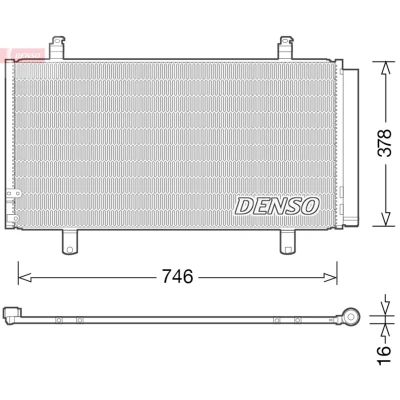 Imagem de DENSO DCN50048 Condensador com secador R 134a
