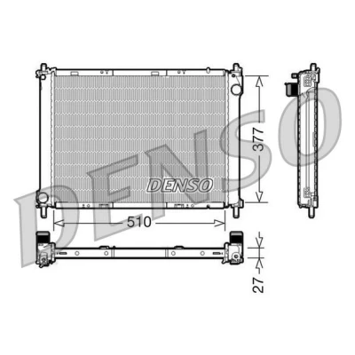 Imagem de DENSO DRM46022 Radiador, arrefecimento do motor Alumínio 510 377 27 RENAULT: Modus / Grand Modus, NISSAN: MICRA 3