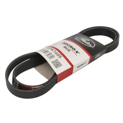 Imagem de GATES 6PK1405 Correia trapezoidal estriada 1405 6 Poliéster, EPDM (borracha de etileno propileno dieno) FleetRunner Micro V