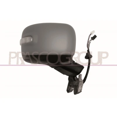 Imagem de Espelho retrovisor Prasco JE1007343 com sensor à direita subcapa elétrico aquecível, dobrável electricamente, convexo, sem cor, Anti encandeamento