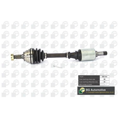 Imagem de BGA DS1410L Veio de transmissão Eixo dianteiro, lado esquerdo 592 CITROËN: ZX Hatchback, Xsara Picasso, Berlingo / First I