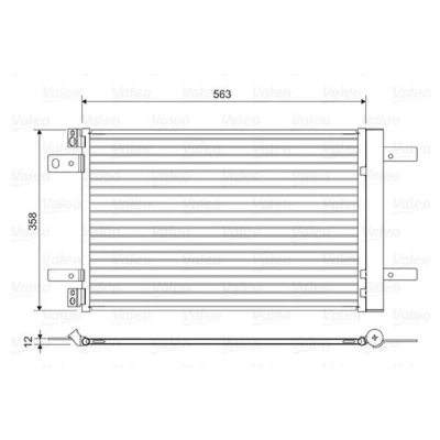 Imagem de VALEO 822550 Condensador com secador Alumínio 358 CITROËN: Jumpy III Van, C4 Grand Picasso 2, Berlingo PEUGEOT: 308 II Hatchback, SW 2