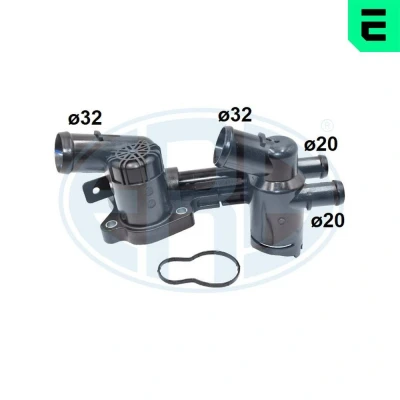 Imagem de ERA 350598A Termóstato, líquido de refrigeração com juntas PA 66 GF 30 SEAT: Leon II Hatchback, Ibiza 4 ST, Sportcoupe, VOLKSWAGEN: Caddy 3