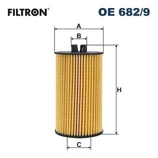 Imagem de FILTRON OE 682/9 Filtro de óleo Cartucho filtrante OPEL: Astra J Sports Tourer, K Hatchback, VAUXHALL: Insignia Mk1
