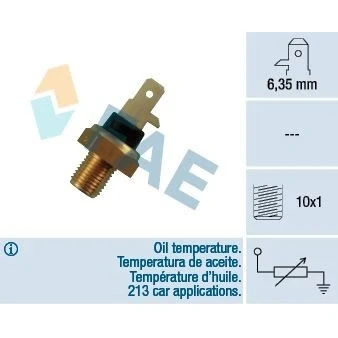 Imagem de EPS 1.830.154 Sensor de Temperatura do Óleo M10x1 Made in Italy OE Equivalent VOLKSWAGEN: GOLF 3, Sharan I, Polo III Classic