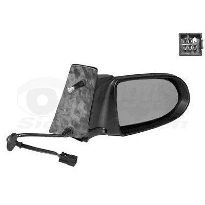 Imagem de Espelho retrovisor Van Wezel 3790808 à direita com subcapa completo, convexo, para regulação eléctrica dos espelhos, aquecível veículo co