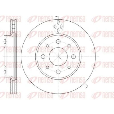 Imagem de REMSA 6745.10 Disco de travão Eixo dianteiro 240,5, 240,5 20 4 ventilado FIAT: 500 Hatchback, Panda II C Cabrio, FORD: KA Hatchback