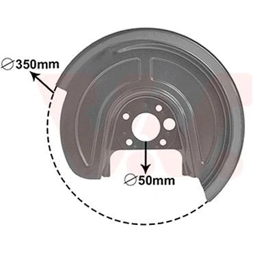 Imagem de VAN WEZEL 5892373 Defletor do Discos de Travão Eixo traseiro esquerdo VOLKSWAGEN: Golf 4, SEAT: Leon I Hatchback