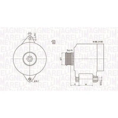 Imagem de MAGNETI MARELLI 063731157010 Alternador 12V 110A FIAT: Ducato II Camião de plataforma/Chassis, Van