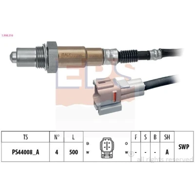 Imagem de EPS 1.998.316 Sonda lambda Made in Italy OE Equivalent com aquecimento, plana, Rosca pré lubrificada SUZUKI: SX4 I Hatchback