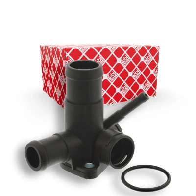 Imagem de FEBI BILSTEIN 18240 Flange Plástico à frente com junta VOLKSWAGEN: GOLF 3, Passat B3/B4 Variant, Vento
