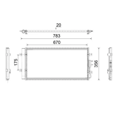 Imagem de MAHLE ORIGINAL AC 921 000P Condensador com secador 670