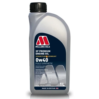 Imagem de Millers Oils Xf Premium 0W 40 1l Óleo do motor 7725 1 VOLKSWAGEN: Golf 4, 7, 5, BMW: 3 Sedan, Touring, MERCEDES BENZ: Classe A