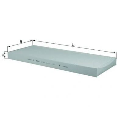 Imagem de MAHLE ORIGINAL LA 167 Filtro, ar do habitáculo Filtro de partículas 405,0mm 164mm 30,0mm CITROËN: C8 II, PEUGEOT: 807 MPV, Expert I Van