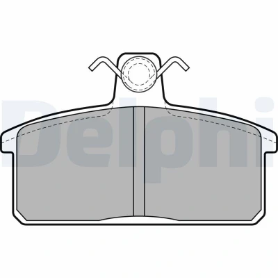 Imagem de DELPHI LP1201 Jogo de pastilhas para travão disco não preparado indicador aviso desgaste com chapa anti ruído acessórios