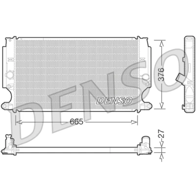 Imagem de Radiador, arrefecimento do motor DENSO DRM50072
