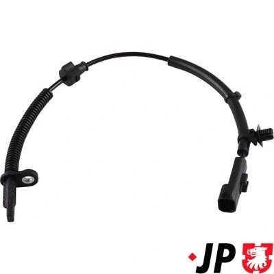 Imagem de JP GROUP 1597103700 Sensor de ABS Eixo traseiro esquerdo, direito activo 530 preto FORD: Mondeo 5 Kombi