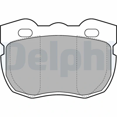 Imagem de DELPHI LP599 Jogo de pastilhas para travão disco incl. contacto aviso desgaste com chapa anti ruído sem acessórios LAND ROVER: Discovery 1