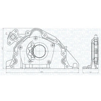 Imagem de MAGNETI MARELLI 351516000067 Bomba de Óleo PEUGEOT: 206 Hatchback, 407 Sedan, 406 Sedan