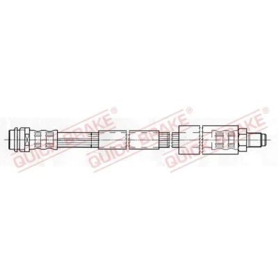 Imagem de QUICK BRAKE 32.407 Mangueira de Travão 380mm M10x1 com rosca interior, exterior MERCEDES BENZ: Classe E T modell, CLS Coupe