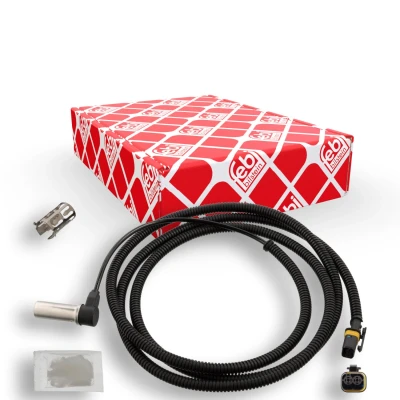 Imagem de FEBI BILSTEIN 102456 Sensor de ABS Eixo traseiro direito, dianteiro, lado direito com manga, graxa 1800 2140 2200