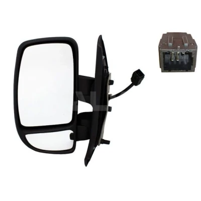Imagem de espelho retrovisor Alkar 9246905 à direita elétrico aquecível, com grande angular, Braço do curto, convexo para veículo volante