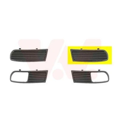 Imagem de VAN WEZEL 4913591 Grelha de Pára Choques à frente, lado esquerdo SEAT: Ibiza 2, Córdoba I Sedan, Vario