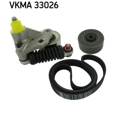 Imagem de SKF VKMA 33026 Jogo de correias trapezoidais estriadas PEUGEOT: 206 Hatchback, SW, CITROËN: Xsara Picasso, Coupe