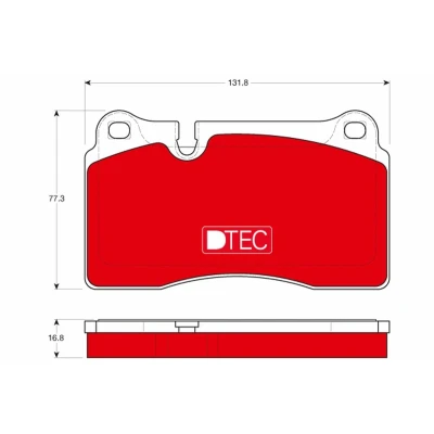 Imagem de TRW DTEC COTEC GDB1670DTE Jogo de pastilhas para travão disco preparado indicador aviso desgaste VOLKSWAGEN: Touareg I, II