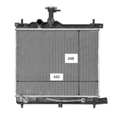Imagem de NRF 58460 Radiador, arrefecimento do motor Alumínio 442 348 20 Aletas de refrigeração soldadas