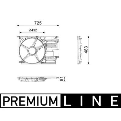 Imagem de Tampa do ventilador MAHLE ORIGINAL CFS 30 000P