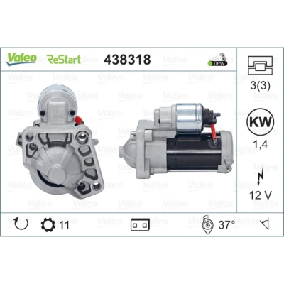 Imagem de VALEO NEW STOP&amp;START ORIGINAL PART 438318 Motor de arranque 12 1,4 11 VOLVO: XC60 I, V60 I